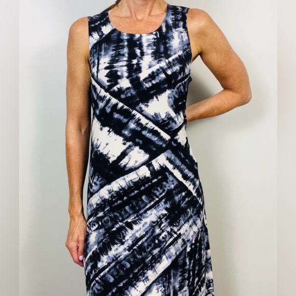 Attitudes by Renée Maxi Dress – L Black/Grey/White - Picture 14 of 15